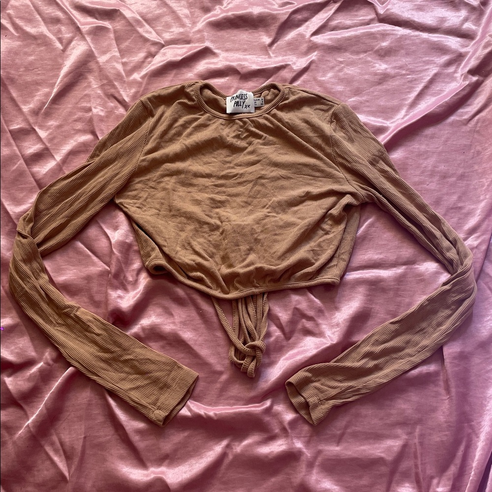 Princess Polly Nude Crop Top 🤎